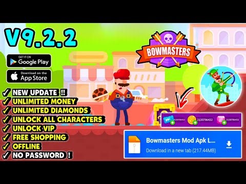 Bowmasters Mod Apk v9.3.2 | Unlimited Money & Unlock All Characters