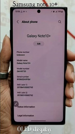 Samsung S10 plus original display+Samsung Note 10 plus OLED display Replacement
