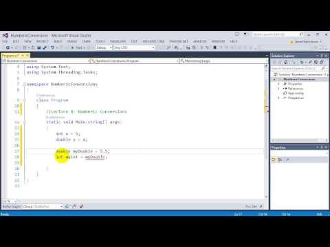 Learn C# for beginners: 8 - Numeric Conversions