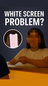 White screen problem? This can show up out of nowhere. Most people ignore it until the phone refuses to open any apps. Watch this video to see what caused the issue and how we handled it at FIXMYMAC! #experiencefixmymac #trendingreelsvideo #iphonerepair #whitescreen | Fix My Mac