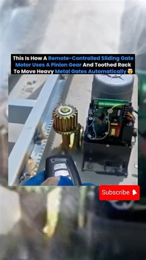 Heavy Metal Gate Moves With One Motor #mechanism #satisfying