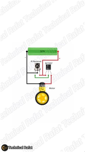 Control DC Motor with IR Remote Using Just One Transistor