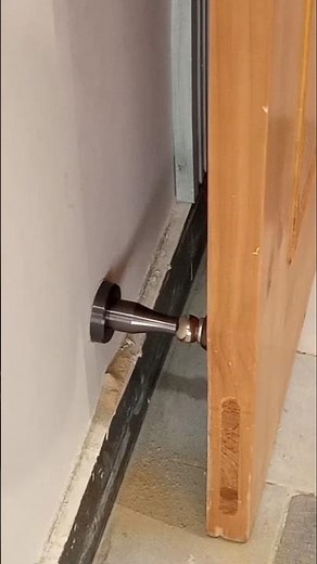 Simple Magnetic Door stopper Fitting/ Door stopper installation #tips #wood #woodworking #Short #diy