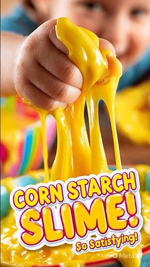 Easiest DIY Slime at Home! Cornstarch Hack