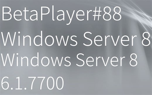 [sleepawa/BetaPlayer#88]Windows Server 2012 6.1.7700