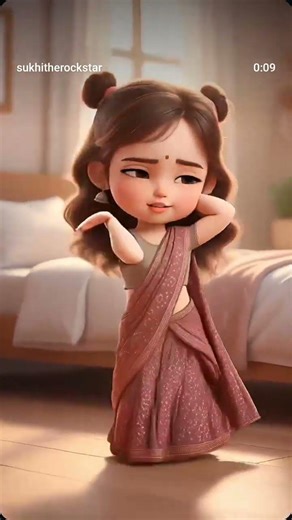 3D Cartoon Girl dancing 😽✨ Most trending video 🌸📸 Wait for her expression 😙#trending #viral #shorts