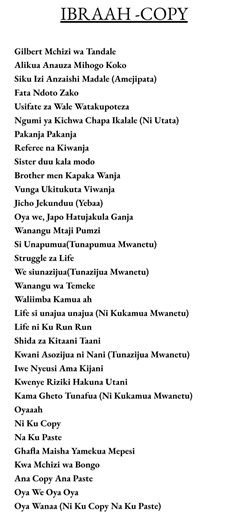 IBRAAH - COPY & PASTE: A Tanzanian Hit
