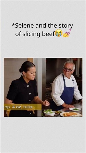 Selena and the story of slicing beef 😭🔪💅#SelenaGomez #BennyBlanco #SelenaFamily