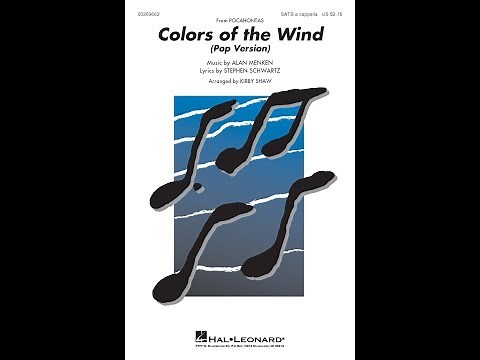 Colors of the Wind (SATB Choir) - Arranged by Kirby Shaw
