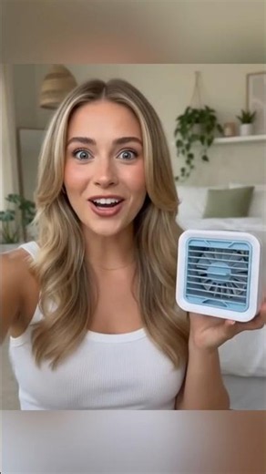 This $10 Amazon Mini AC is a Lifesaver! 🥶 #shorts