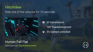 Hitchhiker achievement in Human Fall Flat