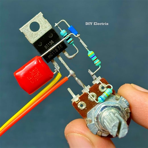 138K views · 1K reactions | 500w AC Power Regulator Circuit #Electronics #engineering #Reels #Shorts #DIY | DIY Electrix | Facebook