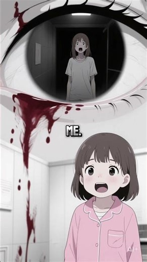 the eye reflection 👁️ #paralleluniverse #childhorror #spookyvibes