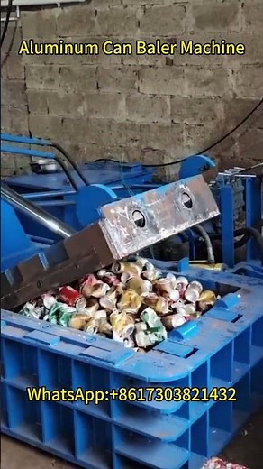 How an Aluminum Can Baler Machine Works: Full Demo