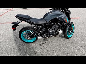 New Yamaha MT-07 2023 Cyan Strom - Ride Home From The Dealership