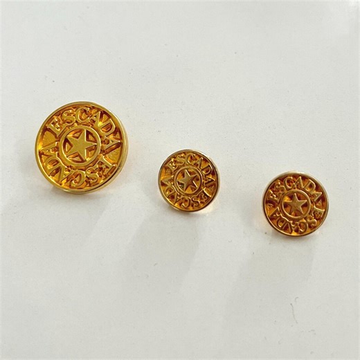 Escada Vintage Gold Tone Metal Buttons: Set of 3 – Designer Couture Buttons - Etsy Canada