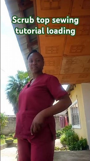 So I made this scrub top#scrubtop #sewingtutorial #scrubsuniforms