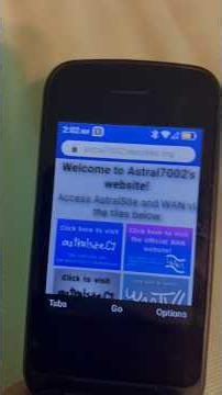 I GOT ‪@astral7002‬’s WEBSITE ON MY TCL FLIP 2?! (Is this a first?)