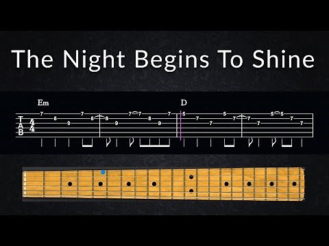 The Night Begins To Shine B.E.R. Guitar TAB Playalong