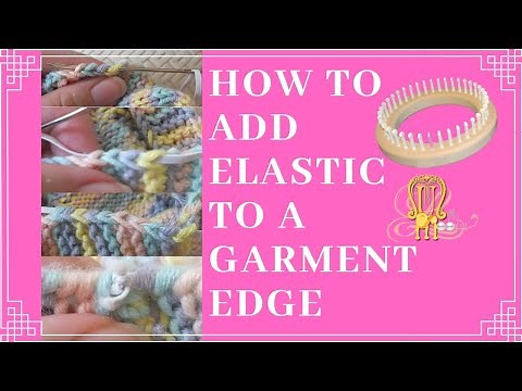 How to Add Elastic to the Edge or Cuff of a Sock
