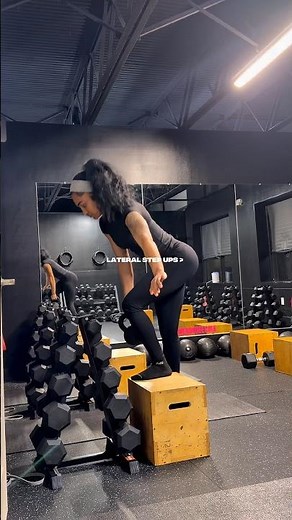 Lateral step ups for glutes 🤝 #glutesworkout #workoutmotivation