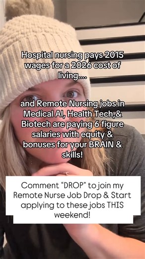 Kelsey Rowell on Instagram: "Want more 6 fig remote jobs?! NEW REMOTE JOBS JUST WENT LIVE THIS WEEK! 80+ Remote Jobs!!!! Comment “DROP” to join! ! I highlighted SO MANY INCREDIBLE 6 fig AI remote nurse jobs, health tech remote jobs, biotech, and more!!! SO GOOD! And JUST FYI - when you look for the RIGHT remote jobs, you won’t take a pay-cut. Do you feel like you’re struggling to pursue a nurse job because you don’t have time and don’t know where to look? I got you’ How about some Health Tech & 