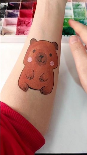 Cute Kawaii Bear Drawing 🐻✨ Easy & Satisfying Art Tutorial