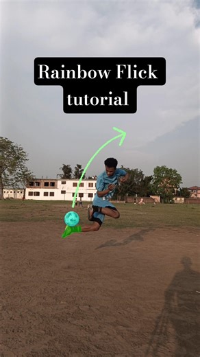 Rainbow Flick tutorial #football #skills #shorts