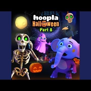 Five Funny Skeletons Jumping On the Bed