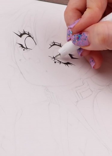 Drawing Mitsuri from Demon Slayer #drawing #marker #mitsuri #demonslayer #kimetsunoyaiba