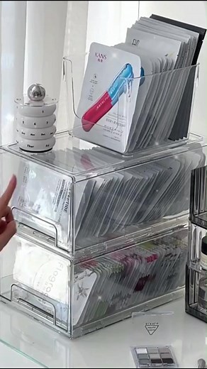 Stackable Desktop Drawer Storage Acrylic Box - Organize with Style