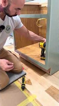 Perfectly level cabinets. #remodel #construction #contractor #diy #carpenter #tools #build