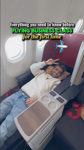 Tips for Flying Business Class for the First Time ✈️😍 #businessclass #airplane #flight #travel