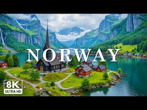 Norway 8K | Timeless Nordic Beauty – Majestic Fjords, Snowy Peaks & Coastal Villages