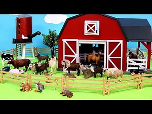 Small and Big Barnyard Animals Let's Learn Farm Animal Names!