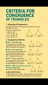 Criterion for congruence of triangles #viralreels #viral #maths #solve #mathproblem | Mathematics Hub | Facebook