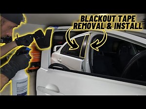Installing Blackout Tape / OEM Door Sash Vinyl On Evo X
