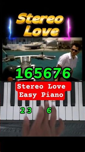 Stereo Love Easy Piano Tutorial #shorts #stereolove
