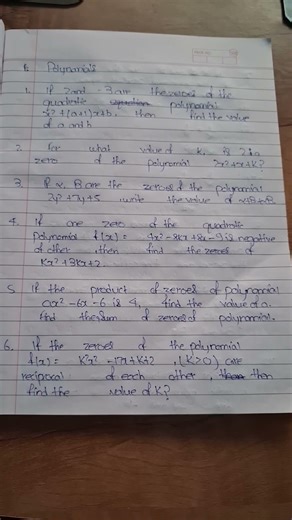 paper le*k of polynomial class 10 but numbers can be changed in your exam but patterns are same