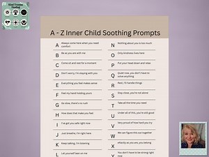 A–Z Inner Child Soothing Prompts Cheat Sheet | Gentle Self-comfort & Emotional Healing Printable PDF - Etsy