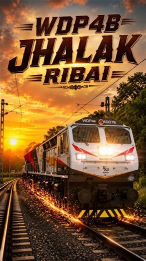 🚂 WDP4B JHALAK RIBAI 🔥 | Sunrise Run with Sparks & High Beam | Microsoft Train Simulator | MSTS
