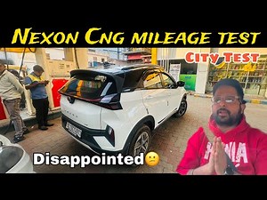 Tata Nexon CNG Mileage Test | Real World Mileage in City Highway | India's 1st Turbo CNG SUV😍