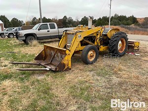 1964 International 3414 Industrial 2WD Tractor W/Loader & Box Scraper | Agriculture