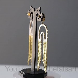 123K views · 7.6K reactions | Trendy!!.. DIY Fancy Diamond Earring Making | Party Wear | Outfits Ideas | Hetal's Art | Facebook