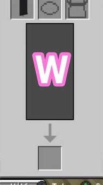 Letter W Banner- Minecraft Tutorial