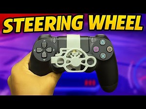 How to make PS4 controller steering wheel using PVC pipe || without bearing