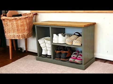 Built This Shoe Bench for Cheap – Looks Amazing!
