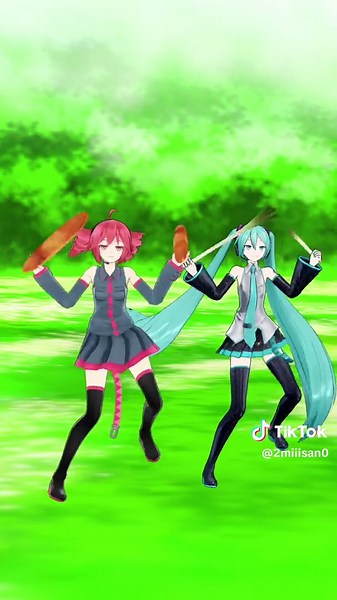 ネギドリルで踊る初音ミクのIevan Polkka