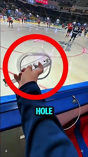 That Tiny Hole in Hockey Glass Isn’t What You Think 😳🏒