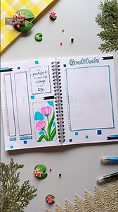 Aesthetic Gratitude Journal 💙। #journal #planner #trendingshorts #viralvideo